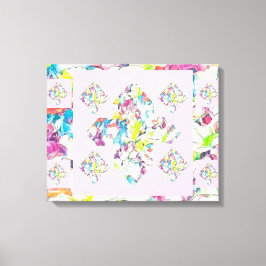 Abstrakt Plus Zeichenkunst mit Floating Leinwanddruck