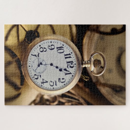 Abstrakt Pocket Watch Jigsaw Puzzle (Horizontal)