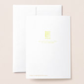 Abstrakt Poinsettia Folienkarte (Rückseite mit Umschlag)