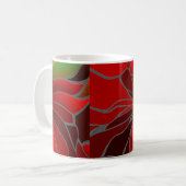 Abstrakt Poinsettia Kaffeetasse (Vorderseite Links)