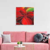 Abstrakt Poinsettia Leinwanddruck (Insitu (Wohnzimmer))