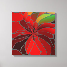 Abstrakt Poinsettia Leinwanddruck