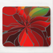 Abstrakt Poinsettia Mousepad (Vorne)