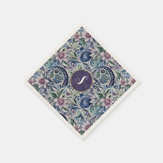 Abstrakt Poinsettia Winter Wild Serviette (Ecke)