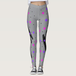 Abstrakt Polka Dot Leggings