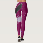 Abstrakt Polka Dot Leggings (Rückseite)