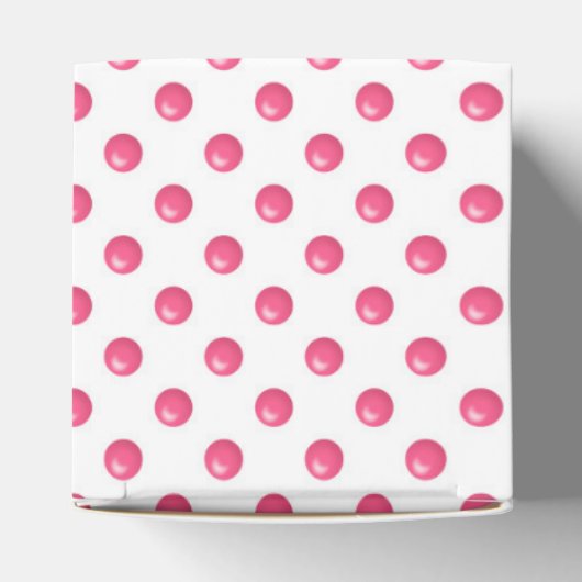 Abstrakt Polka Dots Pink Geschenkschachtel (Oben)