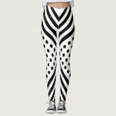 Abstrakt Polka Leggings (Vorderseite)