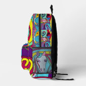Abstrakt Pony Bedruckter Rucksack (Rechts)