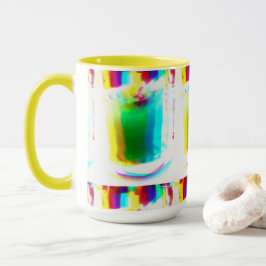 Abstrakt Popart primäre Rainbow Drinks Tasse