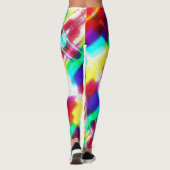 Abstrakt Popart primäre Rainbow-Leggings Leggings (Rückseite)