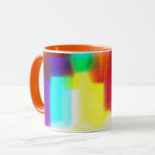 Abstrakt Popart Primary Rainbow Classic Tasse, 11  Tasse