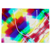 Abstrakt Popart Primary Rainbow Gift Bag Große Geschenktüte (Rückseite)