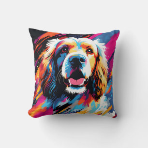Abstrakt Portrait Cocker Spaniel Kissen