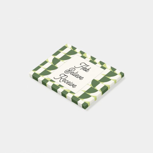 Abstrakt Post-it Klebezettel (angewinkelt)