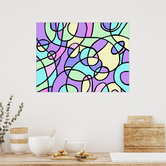 Abstrakt Poster (Küche)