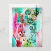 Abstrakt Postkarte (Vorne/Hinten)