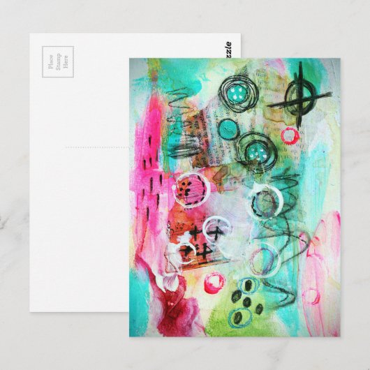 Abstrakt Postkarte (Vorne/Hinten)