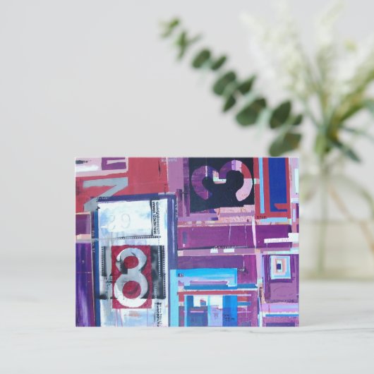 ABSTRAKT POSTKARTE (Stehend Vorderseite)