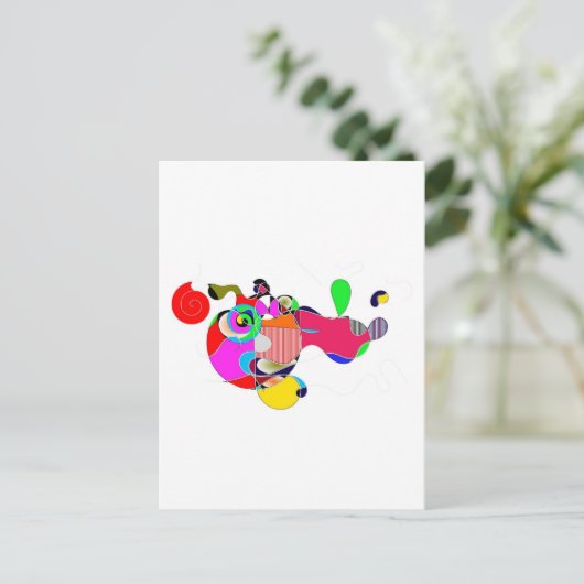 Abstrakt Postkarte (Stehend Vorderseite)