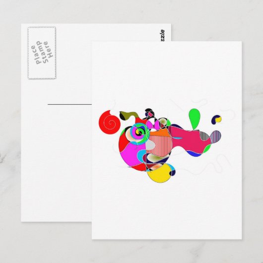 Abstrakt Postkarte (Vorne/Hinten)