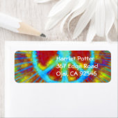 Abstrakt Psychedelic Krawatte Dye Peace Sign (Insitu)