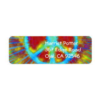 Abstrakt Psychedelic Krawatte Dye Peace Sign