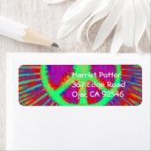 Abstrakt Psychedelic Krawatte Dye Peace Sign (Insitu)