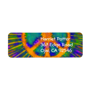 Abstrakt Psychedelic Krawatte Dye Peace Sign