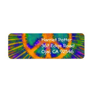 Abstrakt Psychedelic Krawatte Dye Peace Sign