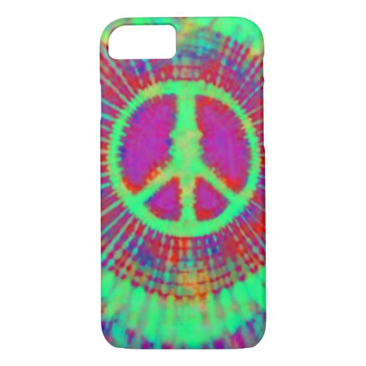 Abstrakt Psychedelic Krawatte Dye Peace Sign Case-Mate iPhone Hülle (Rückseite)