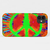 Abstrakt Psychedelic Krawatte Dye Peace Sign Case-Mate iPhone Hülle (Rückseite (Horizontal))