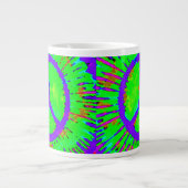 Abstrakt Psychedelic Krawatte Dye Peace Sign Jumbo-Tasse (Vorderseite)