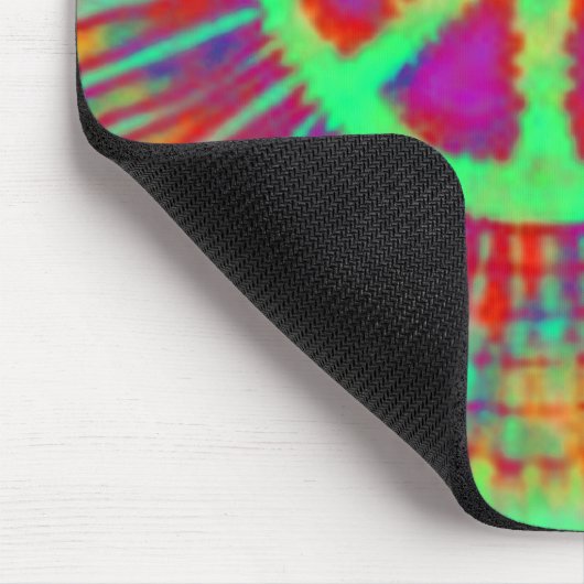 Abstrakt Psychedelic Krawatte Dye Peace Sign Mousepad (Ecke)