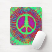Abstrakt Psychedelic Krawatte Dye Peace Sign Mousepad (Mit Mouse)