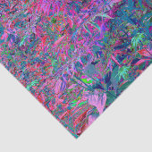 Abstrakt Psychedelic Rainbow Colors Foliage Garden Seidenpapier (Ausschnitt)