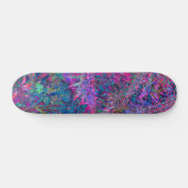 Abstrakt Psychedelic Rainbow Colors Foliage Garden Skateboard (Horizontal)