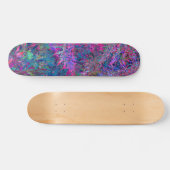 Abstrakt Psychedelic Rainbow Colors Foliage Garden Skateboard (Horizontal)