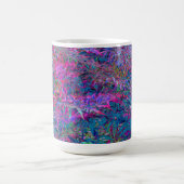 Abstrakt Psychedelic Rainbow Colors Foliage Garden Verwandlungstasse (Zentrum)