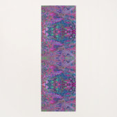 Abstrakt Psychedelic Rainbow Colors Foliage Garden Yogamatte (Rückseite)