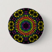 Abstrakt / Psychedelic Spiral Vortex Button (Vorderseite)