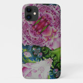 Abstrakt-psychedelisch-rosa-Peonies Case-Mate iPhone Hülle (Rückseite)