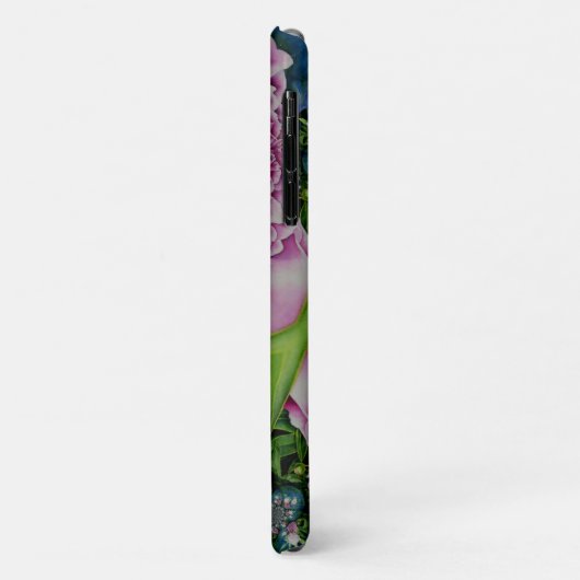 Abstrakt-psychedelisch-rosa-Peonies Case-Mate iPhone Hülle (Hinten/Links)