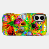 Abstrakt Psychedelische Blume Case-Mate iPhone Hülle (Rückseite (Horizontal))
