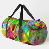 Abstrakt Psychedelische Blume Duffle Bag (Rechte Ecke)