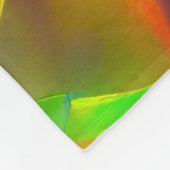 Abstrakt Psychedelische Blume Fleecedecke (Ecke)