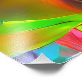 Abstrakt Psychedelische Blume Fotodruck (Ecke)