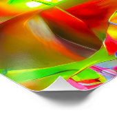 Abstrakt Psychedelische Blume Poster (Ecke)