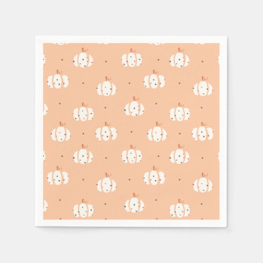 Abstrakt Pumpkin Pattern Napkins Serviette (Vorderseite)