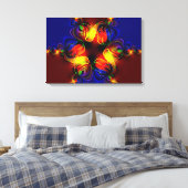Abstrakt Quad Leinwanddruck (Insitu (Schlafzimmer))